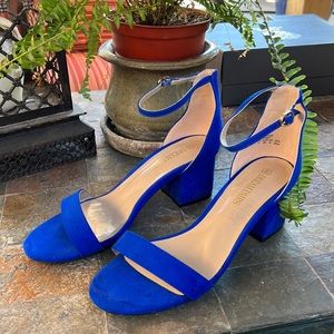 Dream Pairs Cobalt Blue block heel ankle strap sandals 8